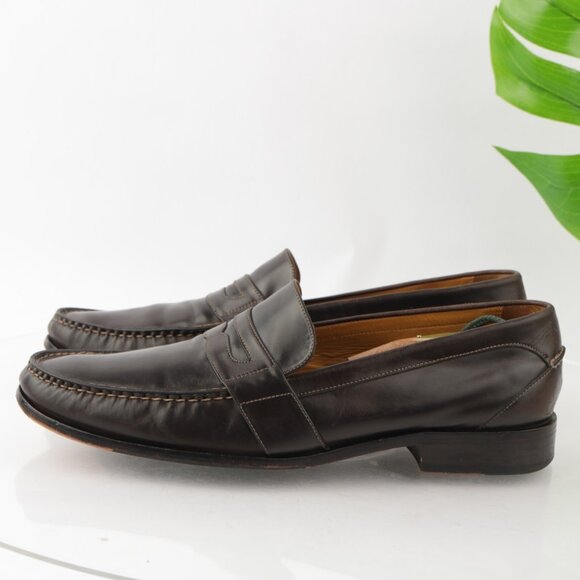 Cole Haan Mens Douglas Penny Loafer Size 13 M Brown Leather Slip On Dress Shoe main image 7